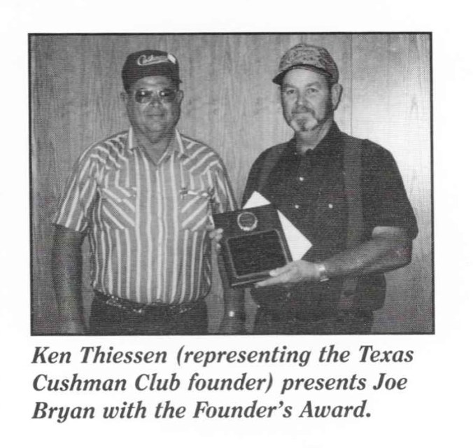 1997 Founder Award Joe Bryan